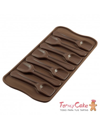 Molde Silicona Choco Spoons Silikomart