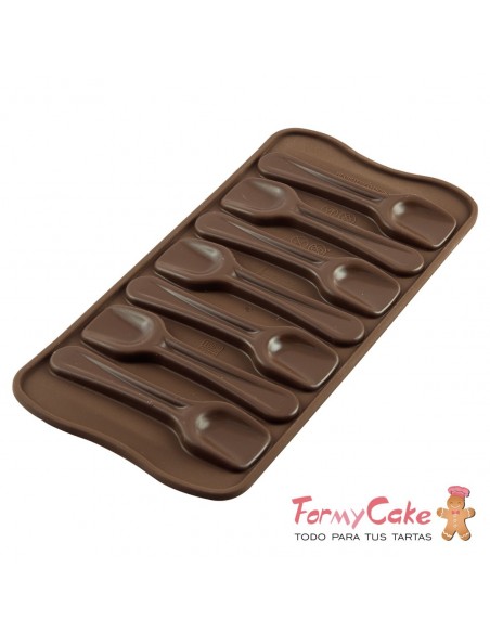 Molde Silicona Choco Spoons Silikomart