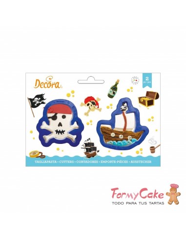 Kit Cortadores Calavera Y Barco 2ud. Decora