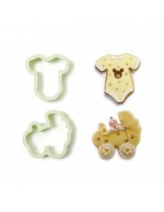 Kit Cortadores Body Y Carrito Bebe 2ud. Decora 2