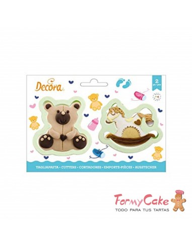 Kit Cortadores Body Y Carrito Bebe 2ud. Decora