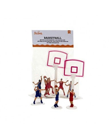 Kit Baloncesto para Tartas 10 Piezas Decora