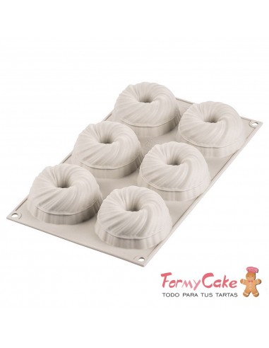 Molde Silicona Mini Intreccio 3D, Silikomart