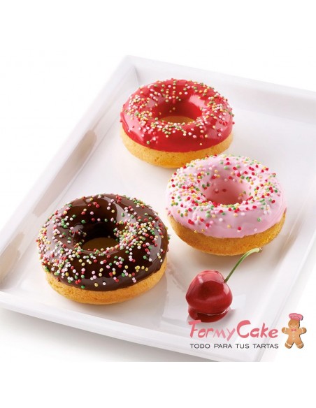 Molde Silicona Donuts 6ud Silikomart