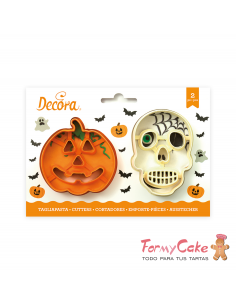Kit Cortadores Calabaza y Calavera 2ud. Decora
