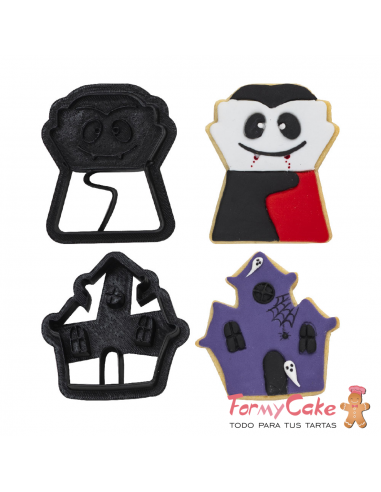 Kit Cortadores Vampiro 2ud. DecoraCortadores Monster 2ud. Decora