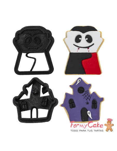 Kit Cortadores Vampiro 2ud. DecoraCortadores Monster 2ud. Decora