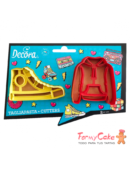 Kit 2 Cortadores Zapatilla y Sudadera Decora