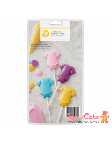 Molde Piruletas De Body Bebé Wilton