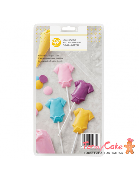 Molde Piruletas De Body Bebé Wilton