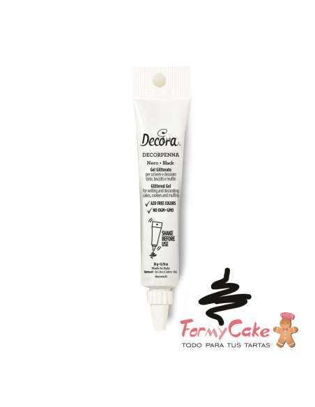 Gel Decorativo Negro Decopernna, 20gr Decora