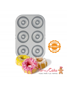 Molde Metal 6 Donuts Decora