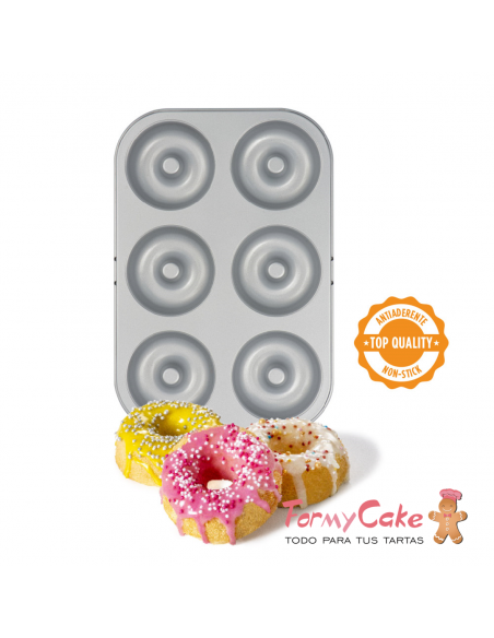 Molde Metal 6 Donuts Decora