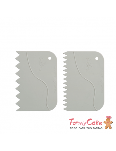 Set de Espátulas Dentadas de Plástico 2 Ud. Decora