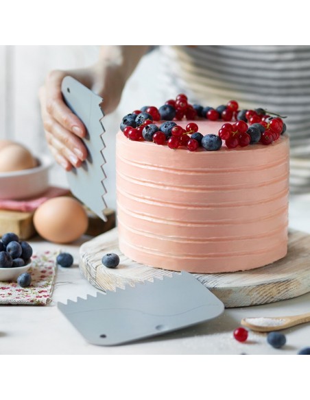 Set de Espátulas Dentadas de Plástico 2 Ud. Decora