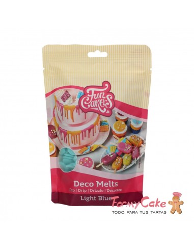 Deco Melts Azul claro 250gr Funcakes