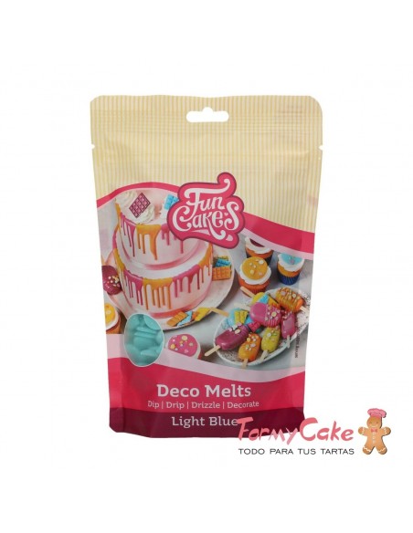 Deco Melts Azul claro 250gr Funcakes