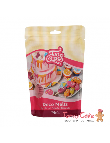 Deco Melts Rosa 250gr Funcakes
