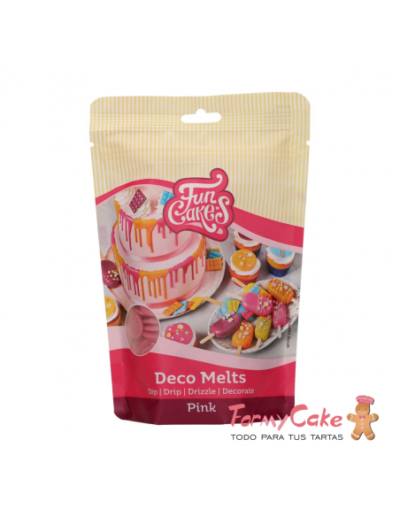 Deco Melts Rosa 250gr Funcakes