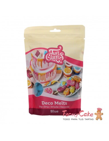 Deco Melts azul 250gr Funcakes