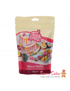 Deco Melts Negro 250gr Funcakes