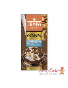 Tableta Chocolate Leche con Almendra 175gr Trapa