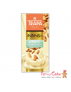 Tableta Chocolate Blanco con Almendra 175gr Trapa