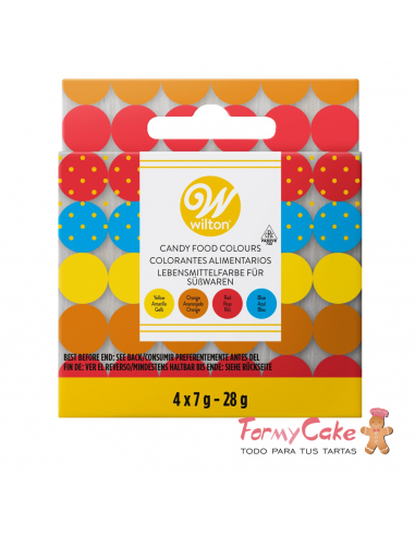 Kit Colorantes Liposolubles Wilton 4ud. 28gr