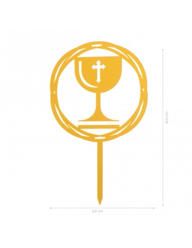 Topper Acrílico Cáliz Comunión Dekora
