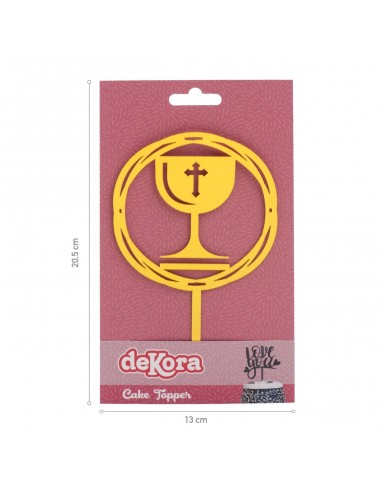 Topper Acrílico Cáliz Comunión Dekora