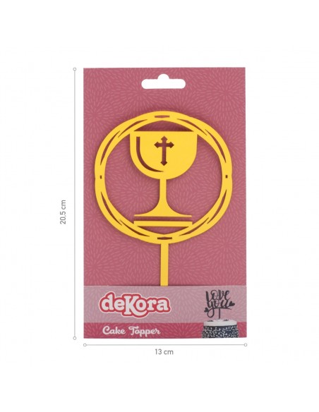 Topper Acrílico Cáliz Comunión Dekora