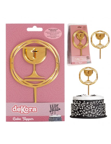 Topper Acrílico Cáliz Comunión Dekora