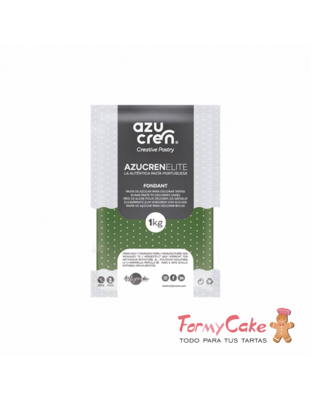 Fondant Verde Hoja 1kg Azucren Elite