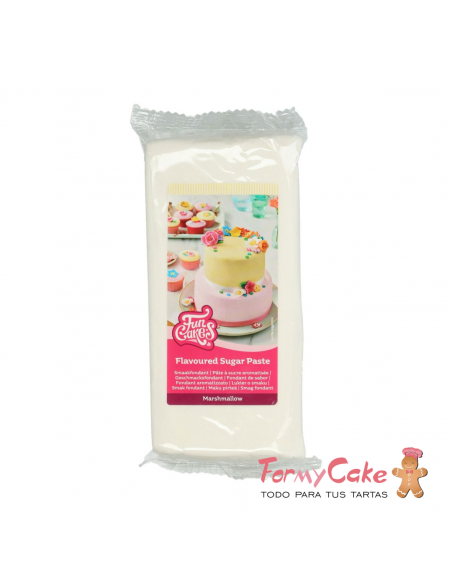 Fondant Funcakes Blanco Marshmallow 1Kg