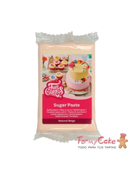 Fondant Funcakes Beige Natural 250gr