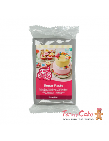 Fondant Gris 250gr Funcakes