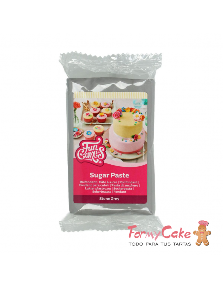 Fondant Gris 250gr Funcakes