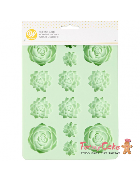 Molde Silicona Suculentas Wilton