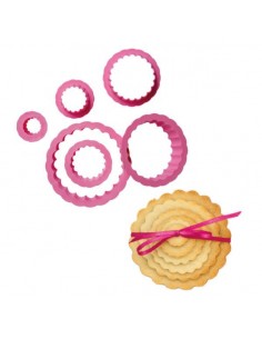 Set 6 Cortadores De Círculo Rizado Decora 2