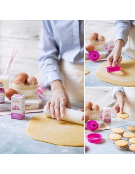 Set 6 Cortadores De Círculo Rizado Decora