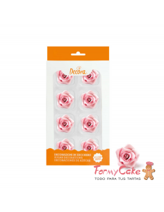 Rosas Comestibles Rosas 8ud Decora