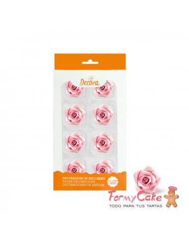 Rosas Comestibles Rosas 8ud Decora