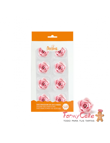 Rosas Comestibles Rosas 8ud Decora