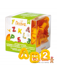 Cortantes Números y Letras Pequeñas Decora