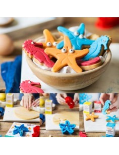 Kit 2 Cortadores Estrella Y Caballito De Mar Decora 2