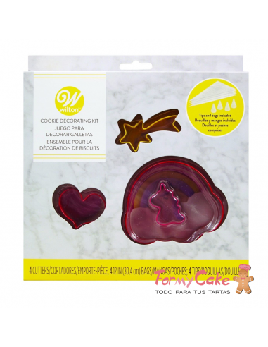Kit Decoración Galletas De Unicornio Wilton