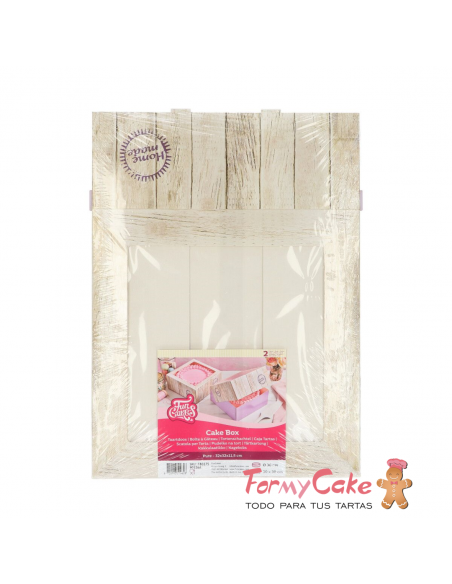 Caja Decorada para Tartas Diseño Pure 32x32x11,5cm 2ud Funcakes