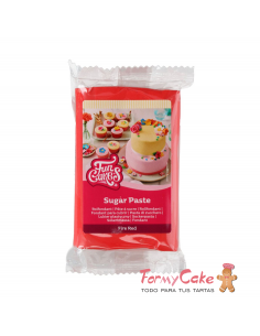 Fondant Funcakes Rojo Fuego 250gr
