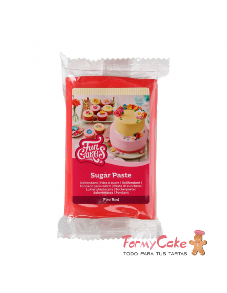 Fondant Funcakes Rojo Fuego 250gr