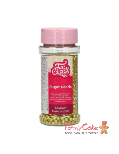 Perlas Oro Metalico 80gr Funcakes